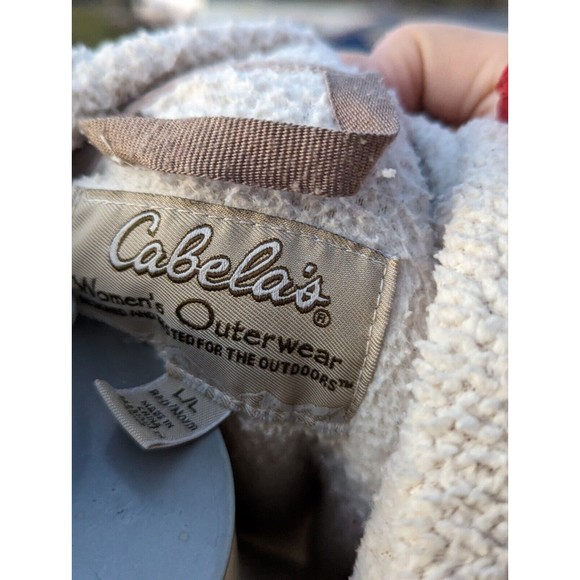 Cabela's Women's Soft Poly Fleece Knit Hoodie Sz Lg - Picture 3 of 5